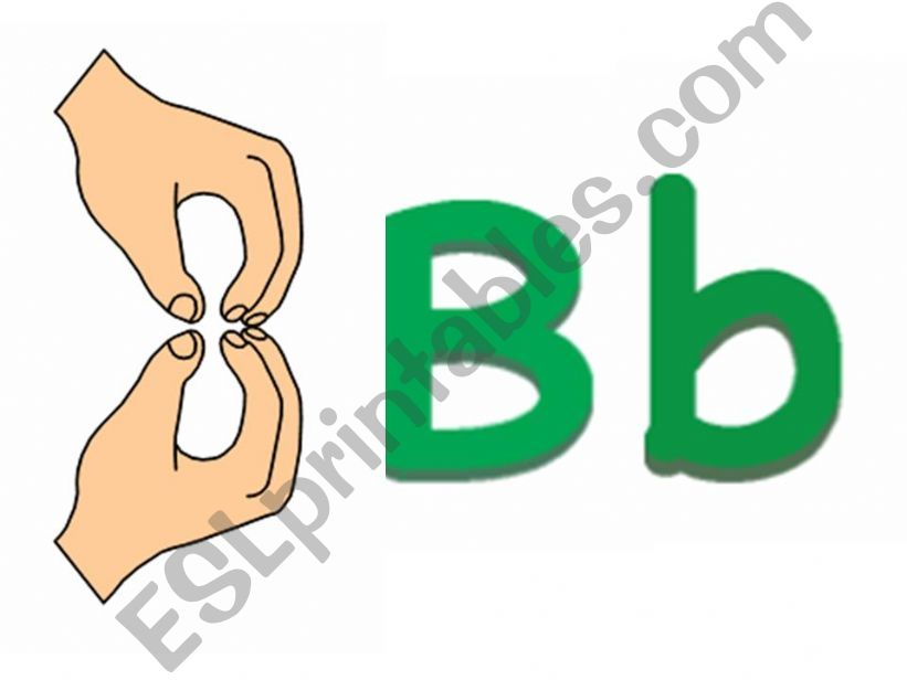 Letter Bs Flashcards powerpoint