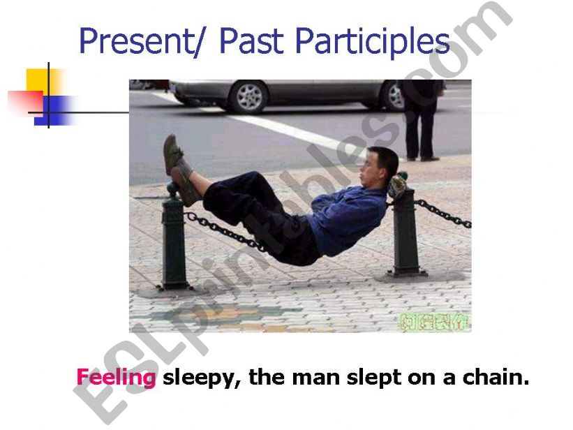 Present and Past Participles  powerpoint