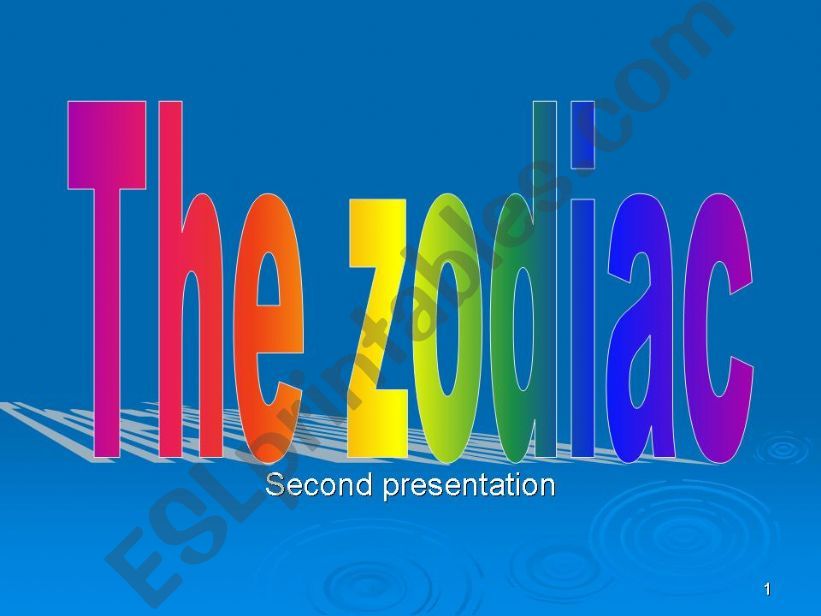 Zodiac- second presentatin powerpoint