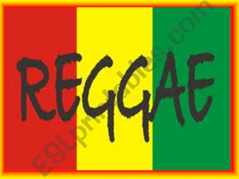 THE HISTORY OF MUSIC: REGGAE powerpoint