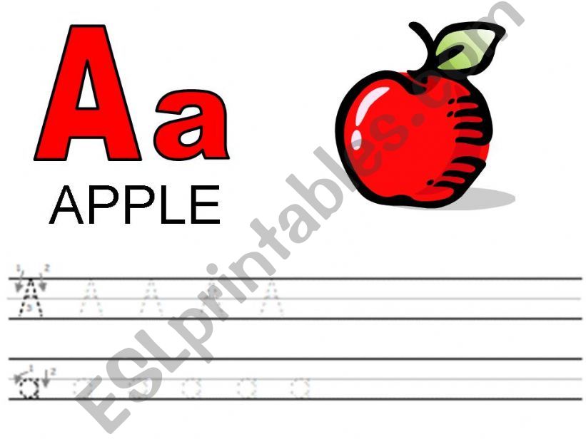 A is for apple powerpoint