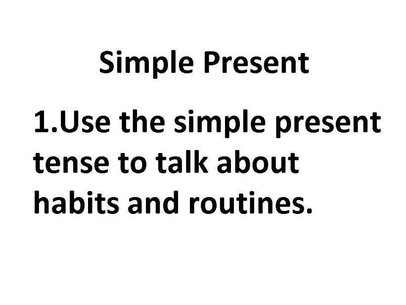 Simple present tense powerpoint