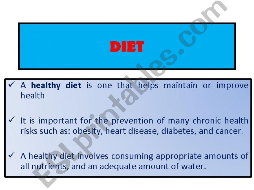 Food & Alternative Diets Part 1