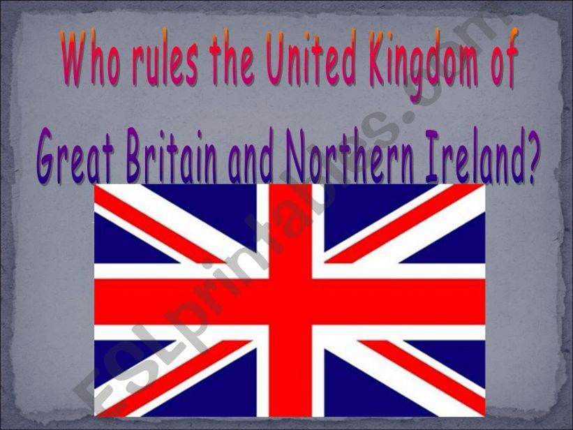 Who rules the UK? powerpoint