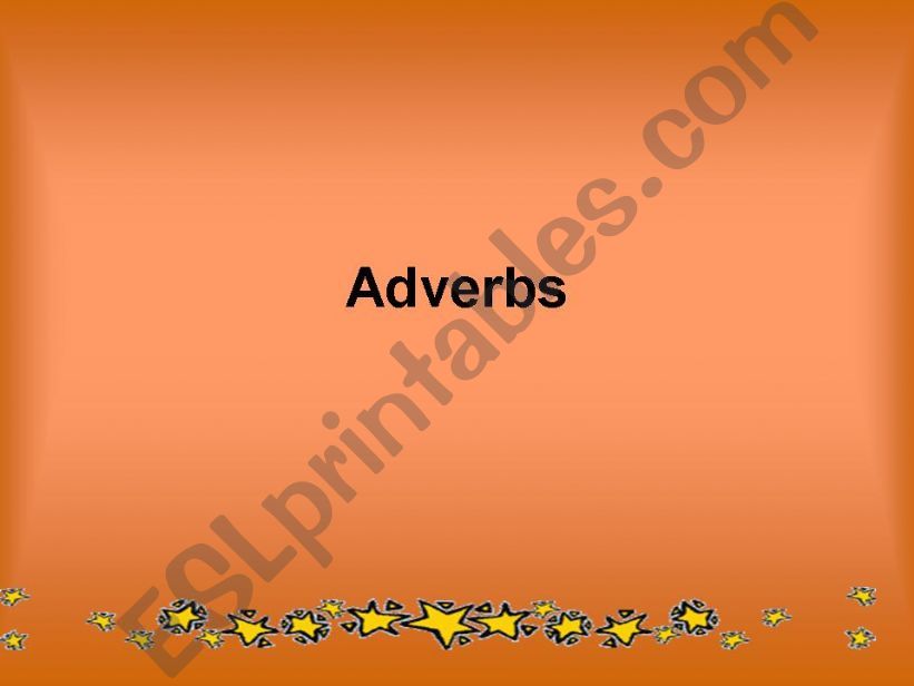 Adverbs powerpoint