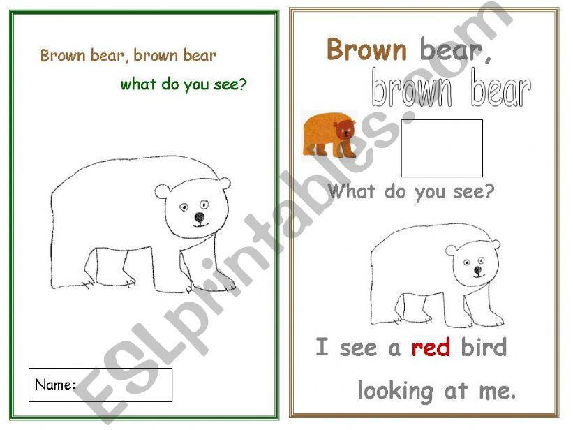 Brown Bear Brown Bear Mini Book