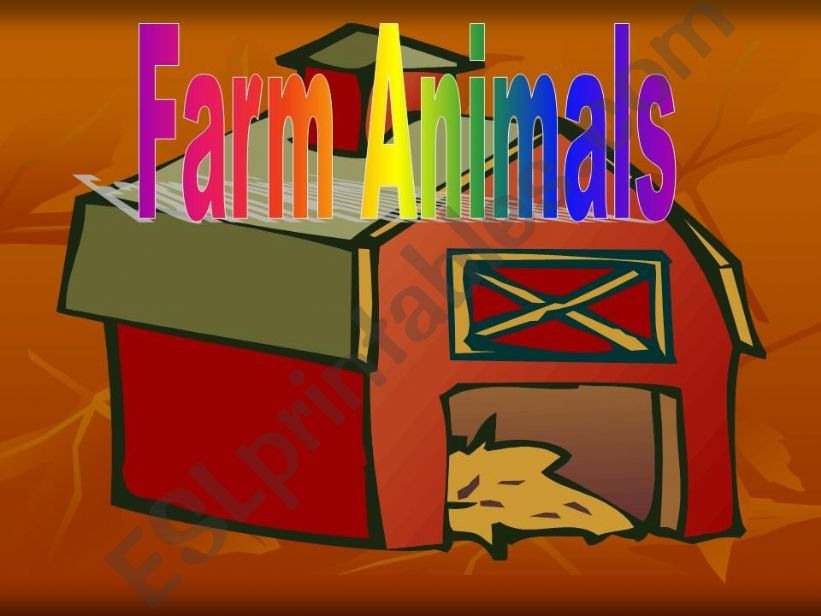 farm animals powerpoint