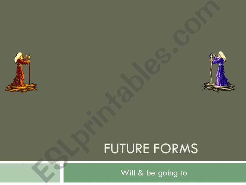 ´WILL´ and ´BE GOING TO´ powerpoint
