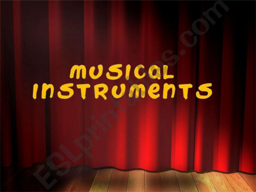 Musical instruments powerpoint