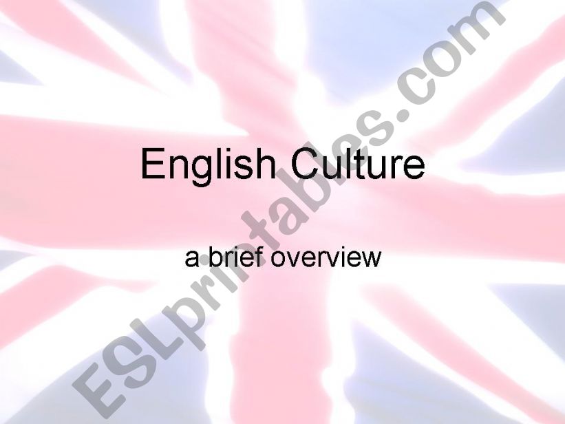 English Culture powerpoint