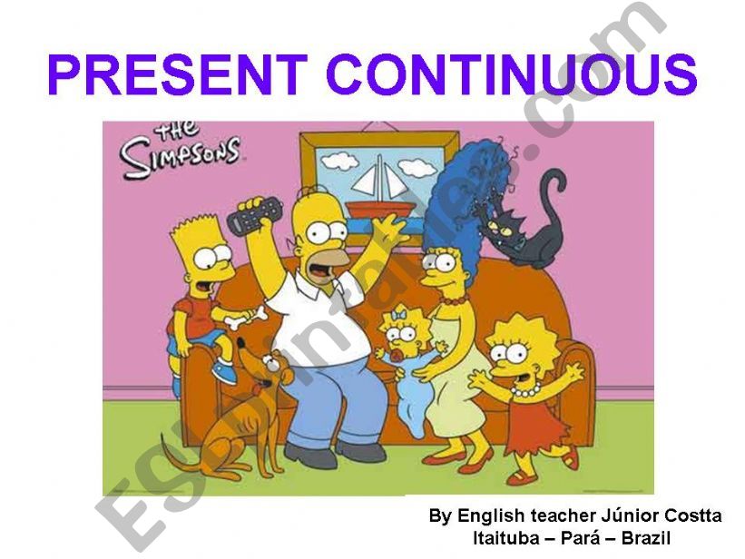 PRESENT CONTINUOUS TENSE powerpoint