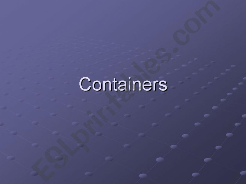 food containers powerpoint