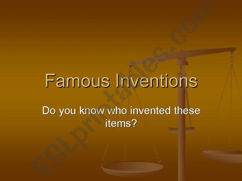 Inventions powerpoint