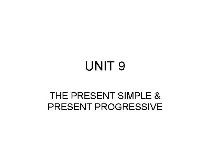 difference between the present progressive and the simple present tense