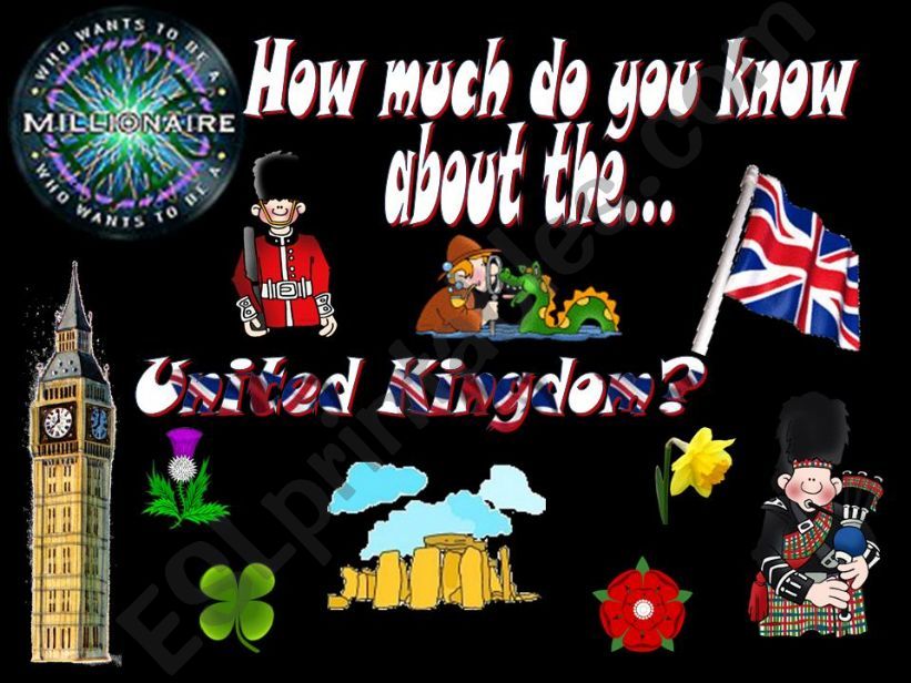 The UK Quiz - 40 slides powerpoint