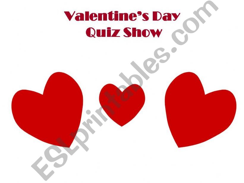 Valentines Day Quiz Show powerpoint