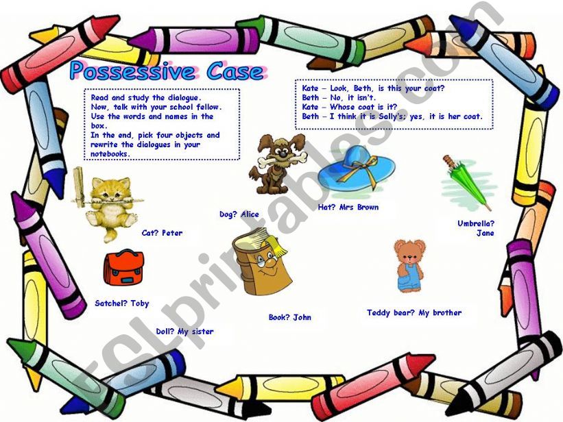 Possessive case - Part One powerpoint