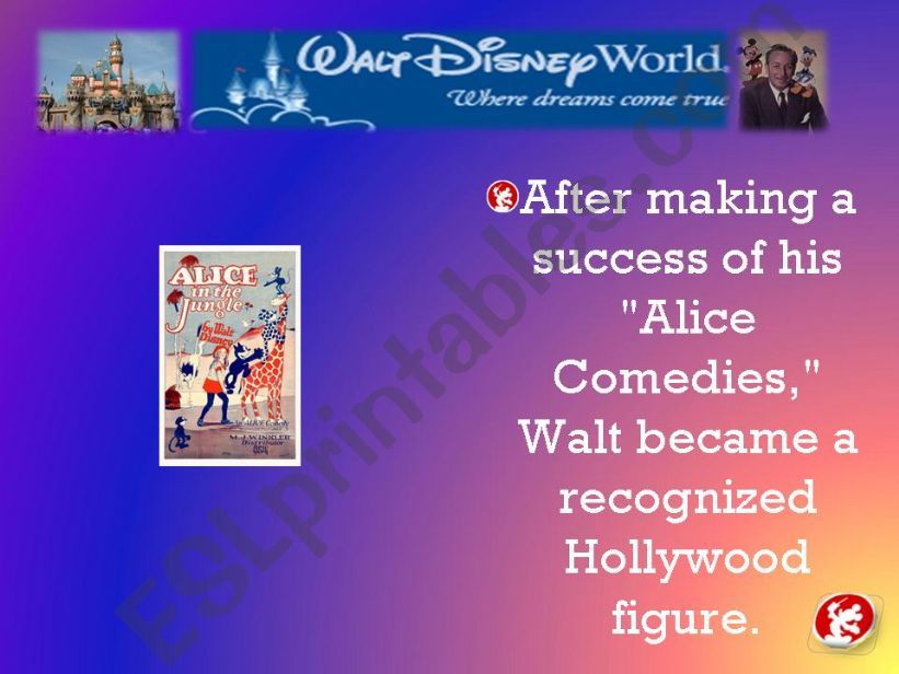 Walt Disney World 4 powerpoint