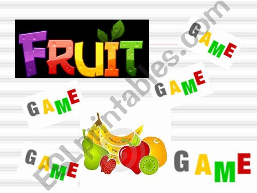 Fruit game powerpoint