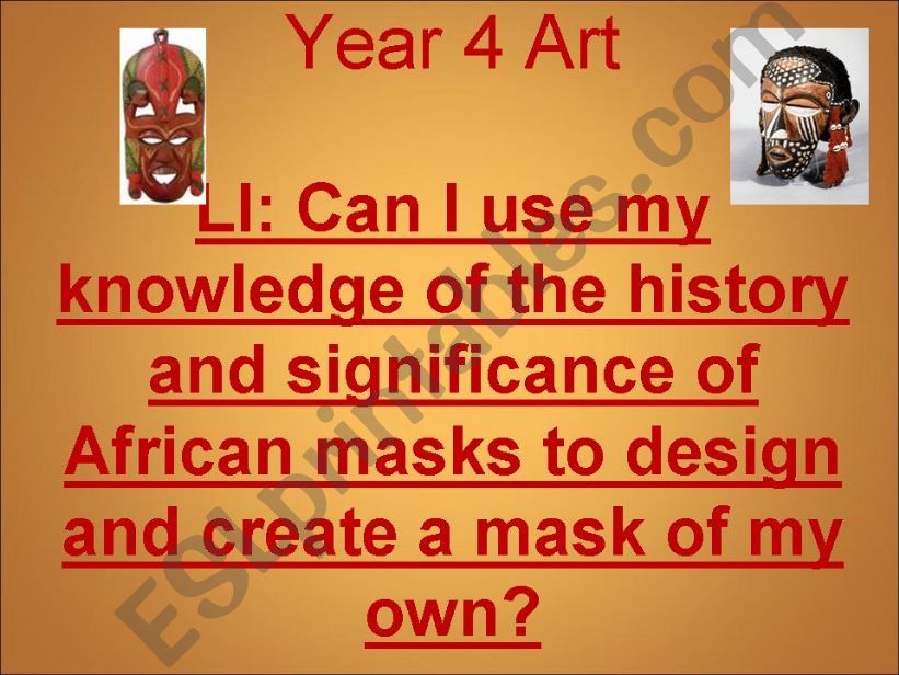 african masks  powerpoint