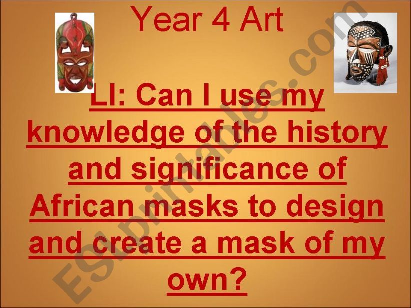 african masks  powerpoint