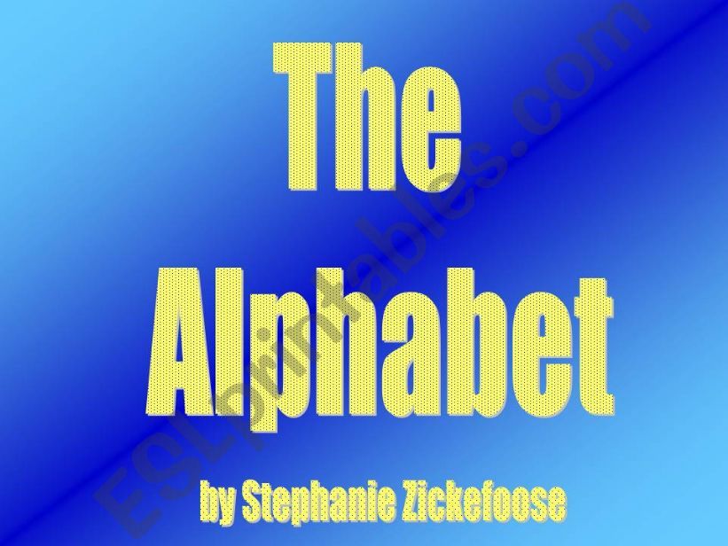 alphabet powerpoint