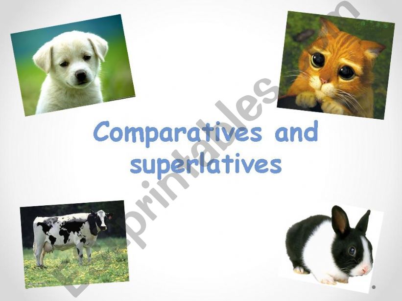 Comparatives and Superlatives with animals