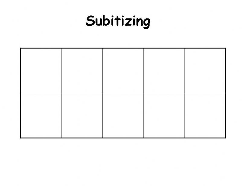 Subitizing powerpoint