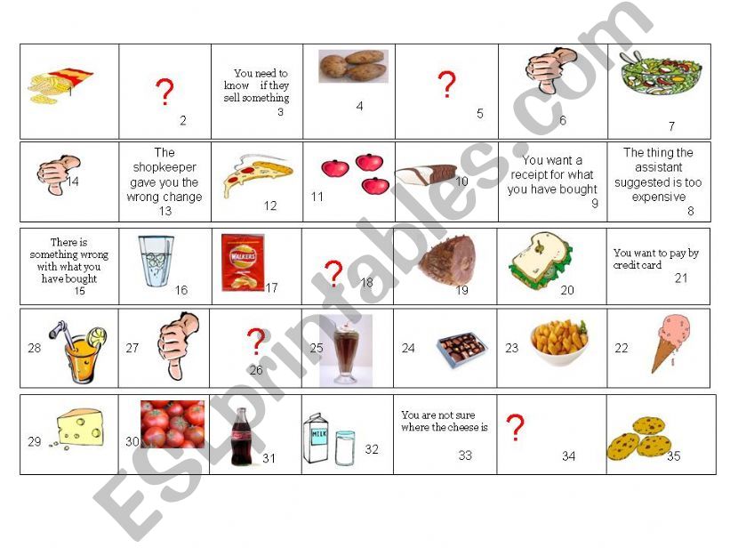 Shopping Gameboard powerpoint