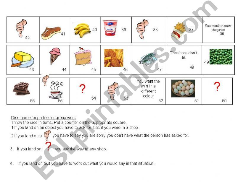 Shopping Gameboard powerpoint
