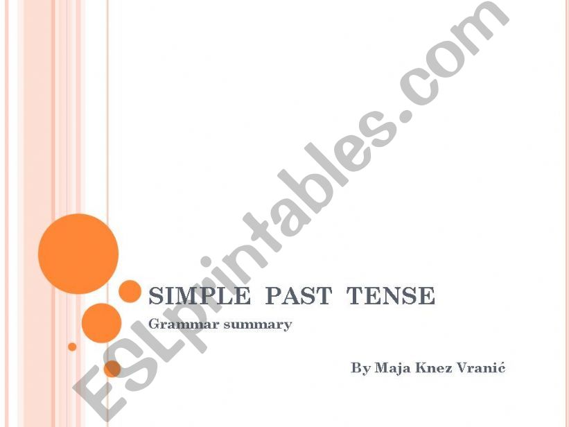 simple past tense powerpoint