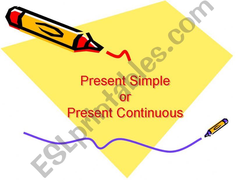 Present Simple and Continuous powerpoint