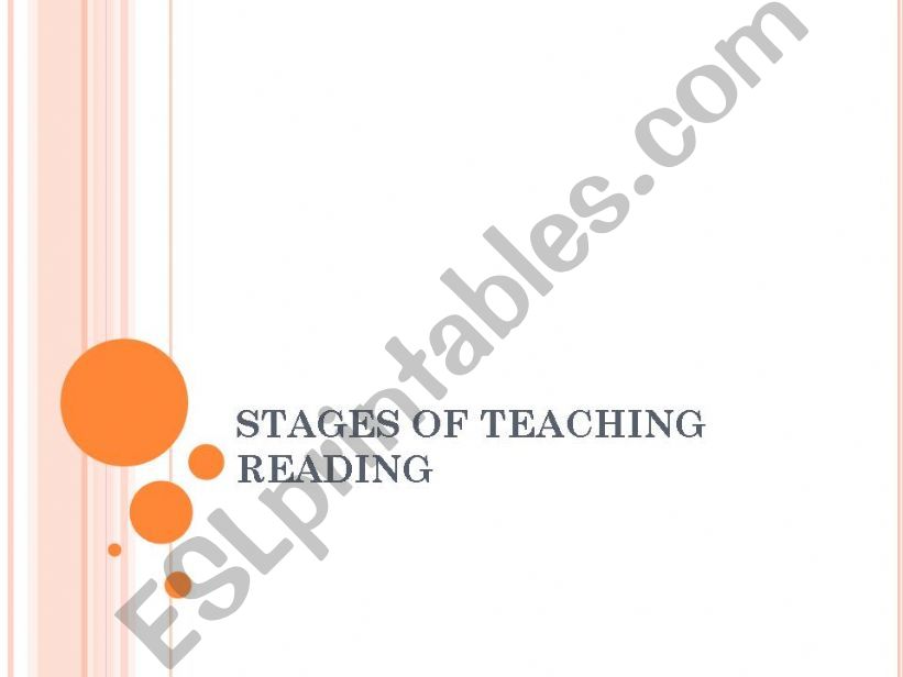 stages of teaching reading powerpoint