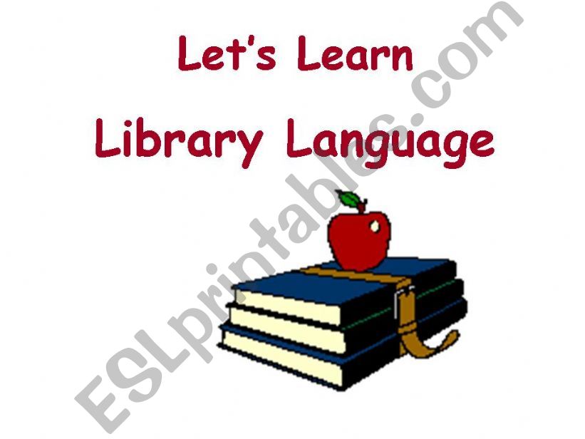 Library language powerpoint