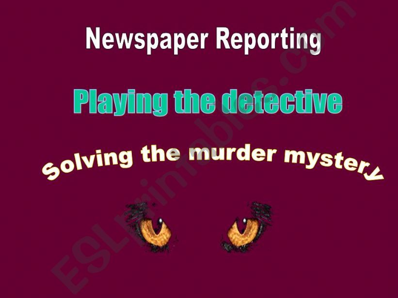 Murder Mystery powerpoint