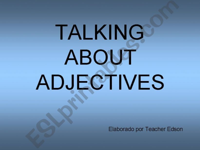 Adjectives powerpoint