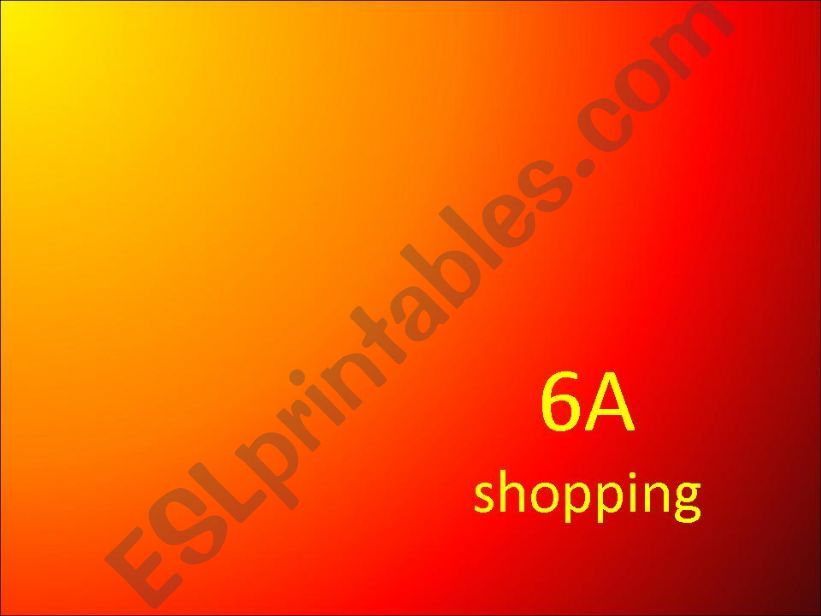 Shopping powerpoint