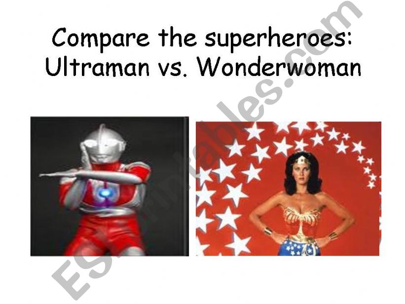 compare the superheroes powerpoint
