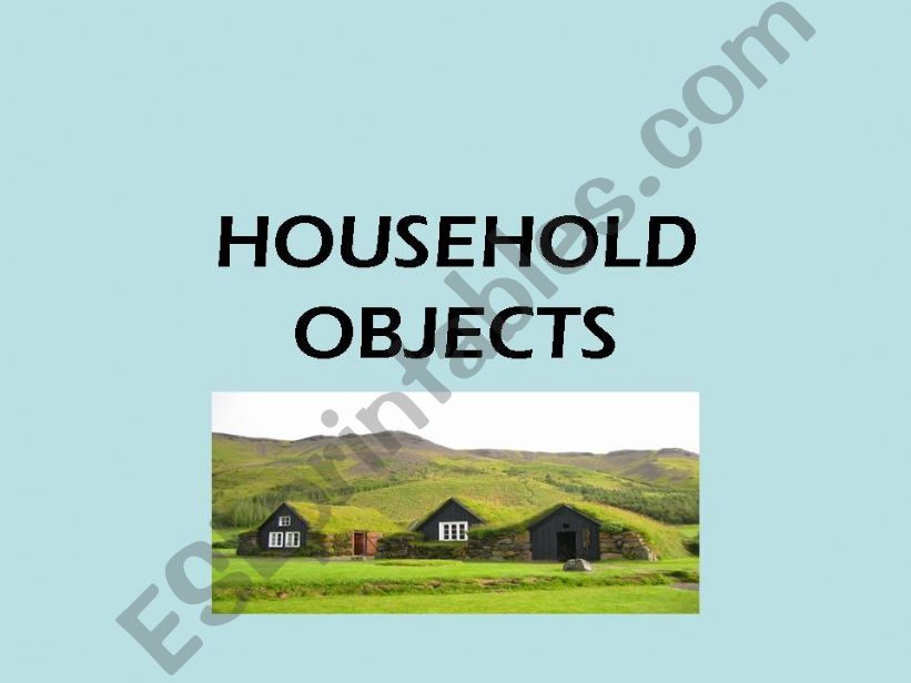 BATHROOM OBJECTS powerpoint