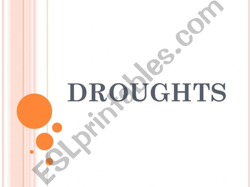 Droughts powerpoint