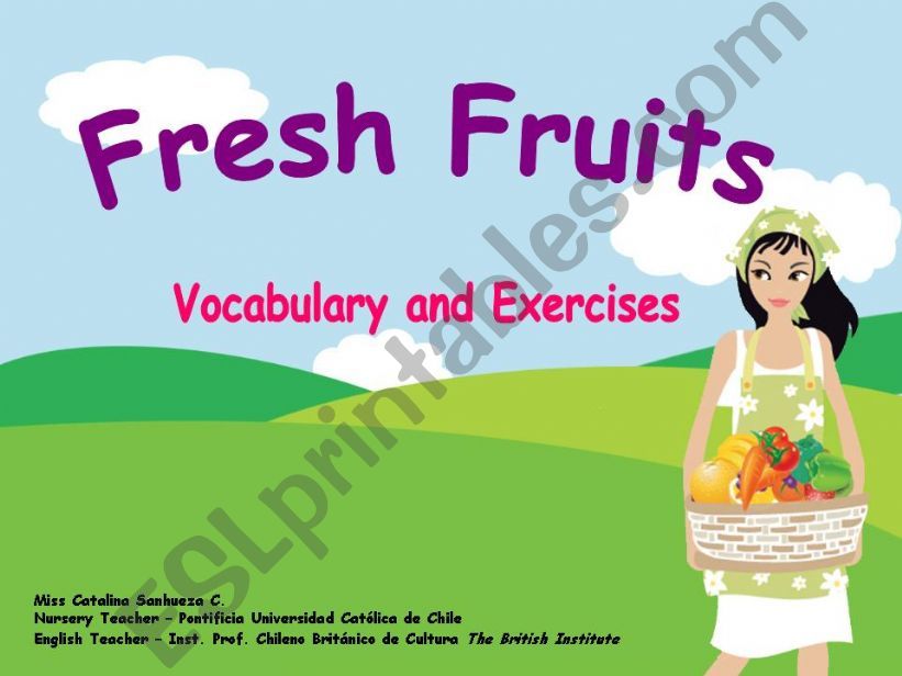 Fresh Fruits powerpoint