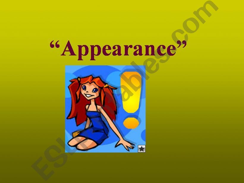 Appearance powerpoint