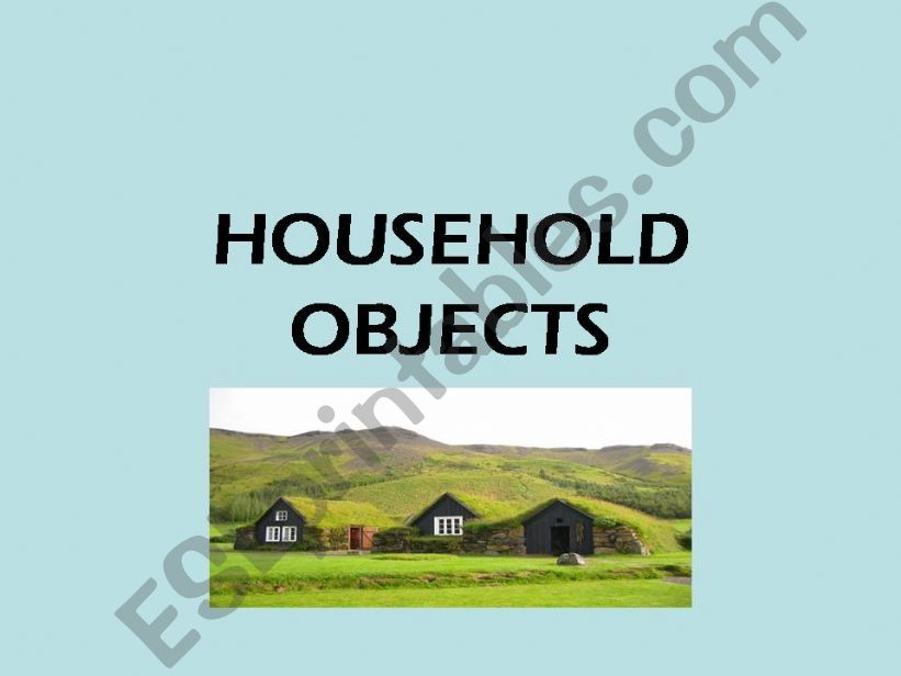 KITCHEN OBJECTS powerpoint