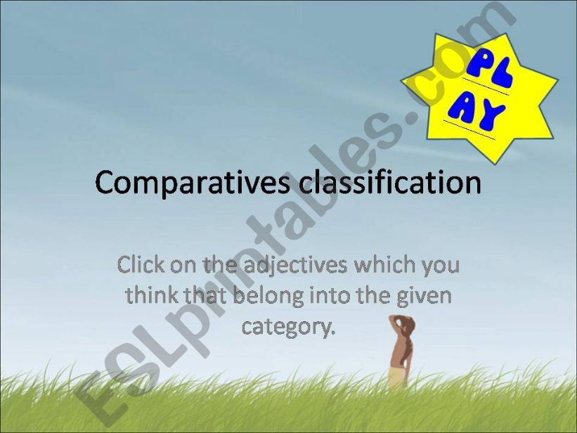 Comparatives - game powerpoint