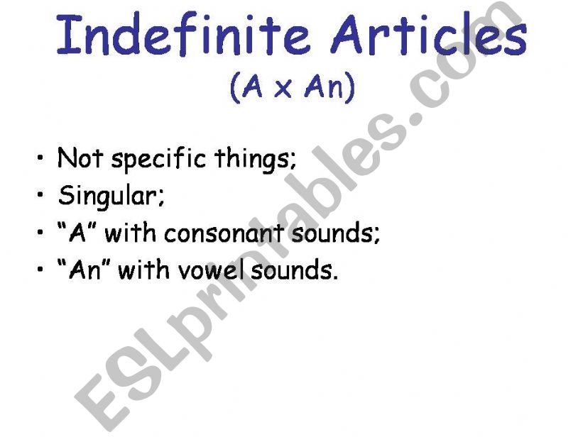 (In)Definite Articles and Demonstrative Pronouns