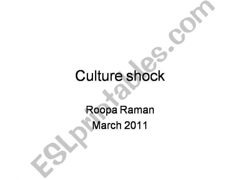 culture shock powerpoint