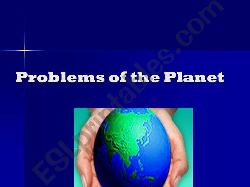 Problems of the Planet powerpoint