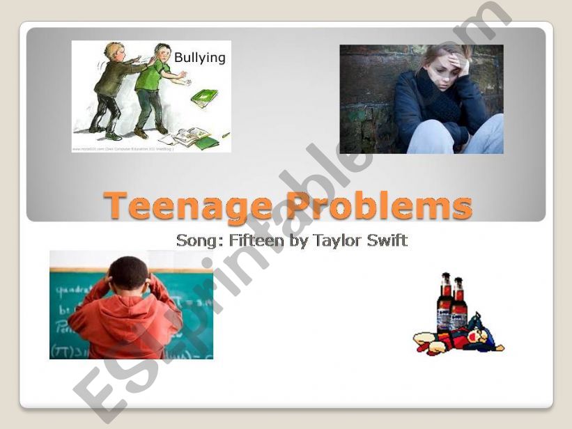Teenage problems powerpoint
