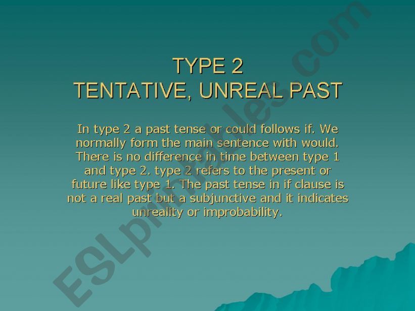 if clauses type 2 powerpoint