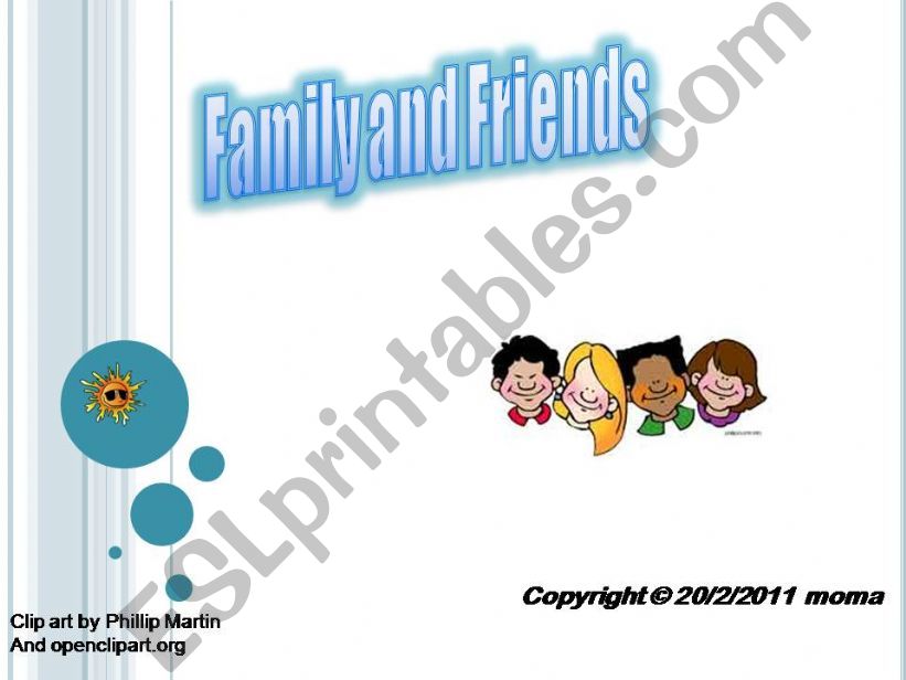 Family and Friends powerpoint